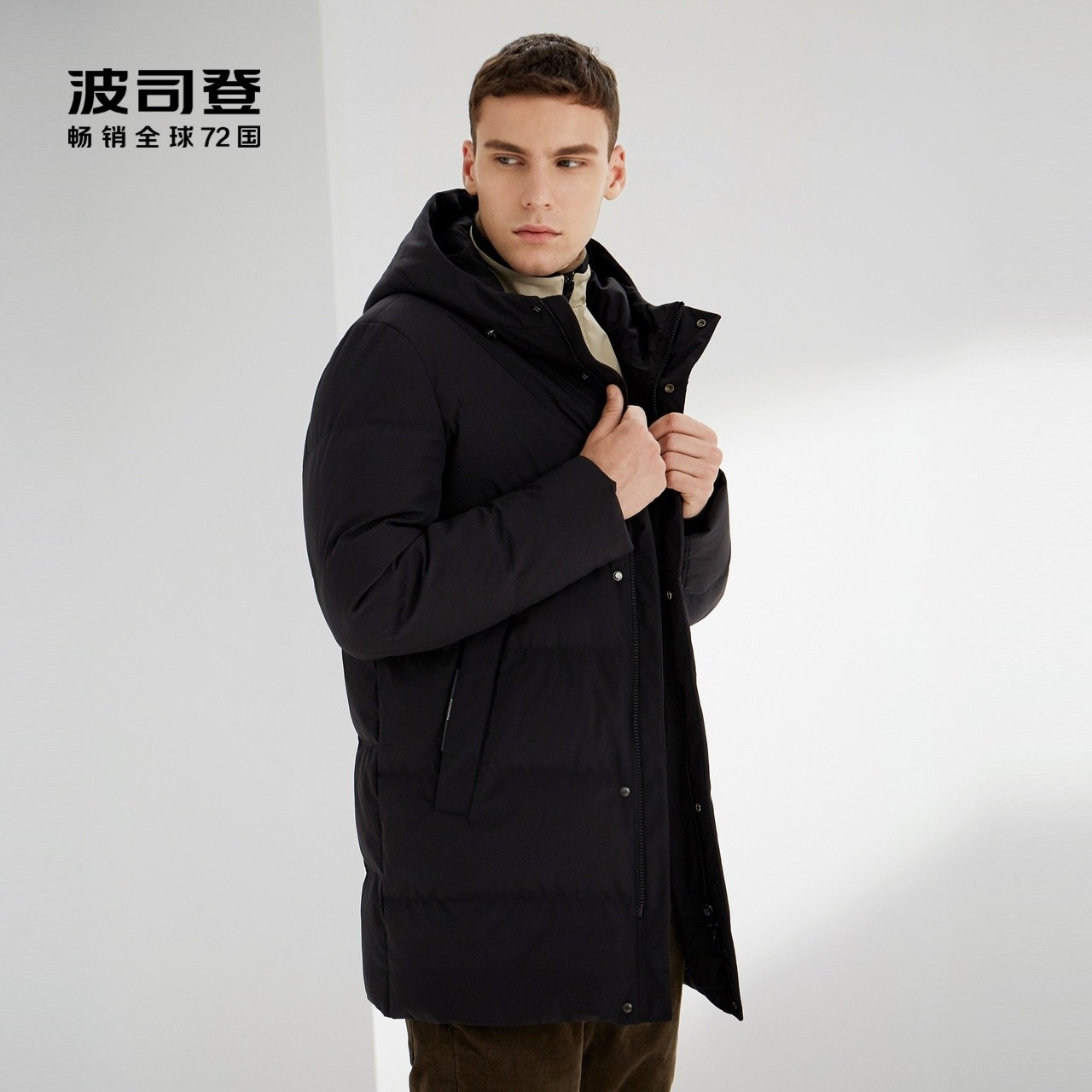 (not on the shelves) Posden Official Flag Shop Men's Winter Middle Coat Classic Fashion Warm Down Clothing