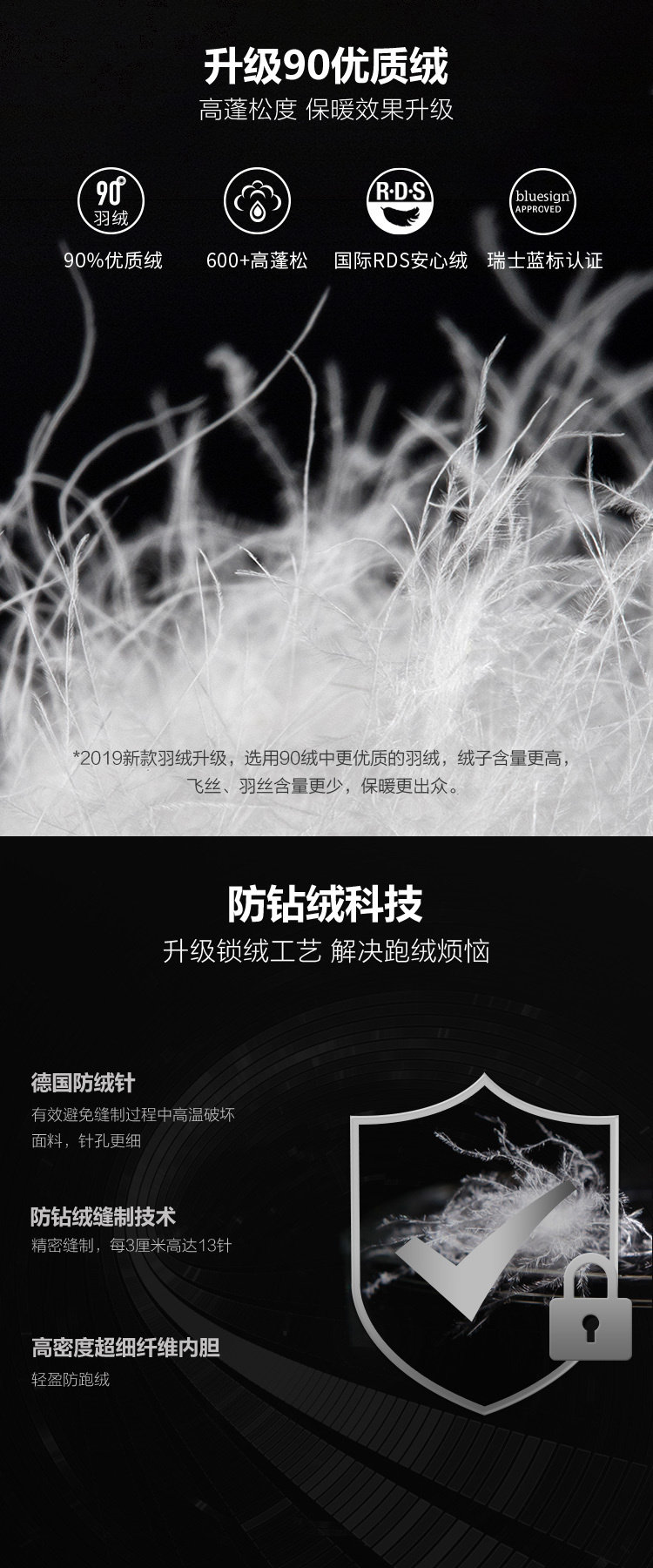 波司登 男士运动中长款 连帽羽绒服 90%含绒量 图6