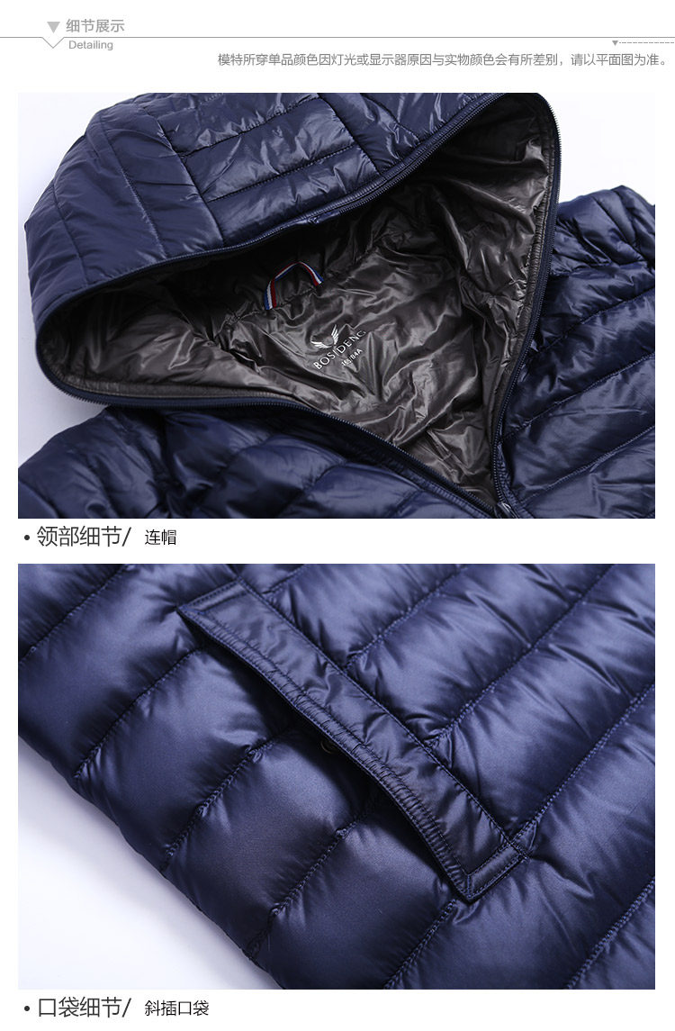 Blouson homme BOSIDENG    en Nylon - Ref 3120043 Image 24