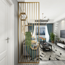 Nordic modern living room metal screen into the house shoe cabinet semi-stop screen washroom partition wall