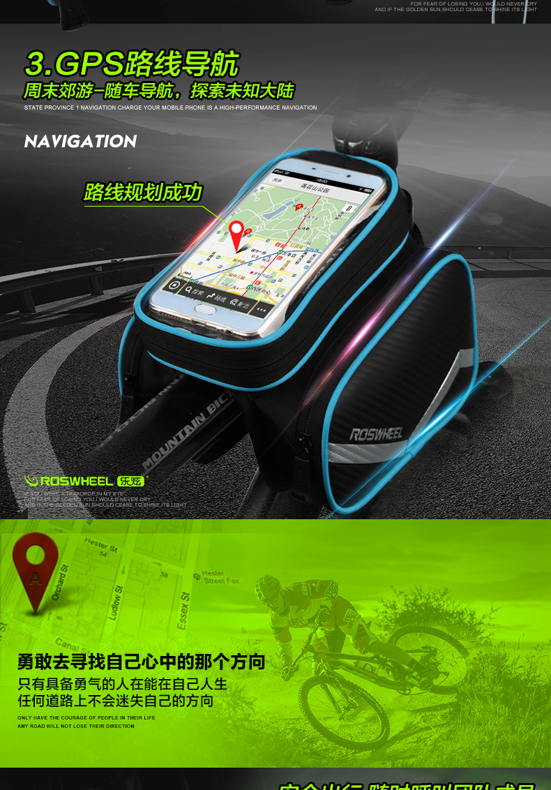 Sacoche pour vélo mixte ROSWHEEL - Ref 2211586 Image 11