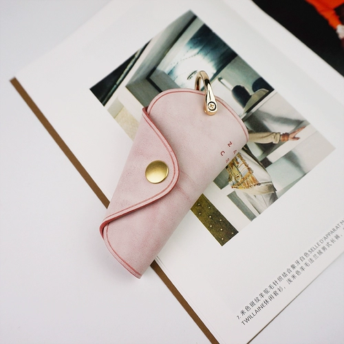 Zi Yue Mango Key Bags Женская туманная восковая кожа милая креативная простая кожаная ручная замочная скважина ручной работы