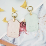 Картхолдер, милый квадратный индукционный чехол для проездного, из натуральной кожи