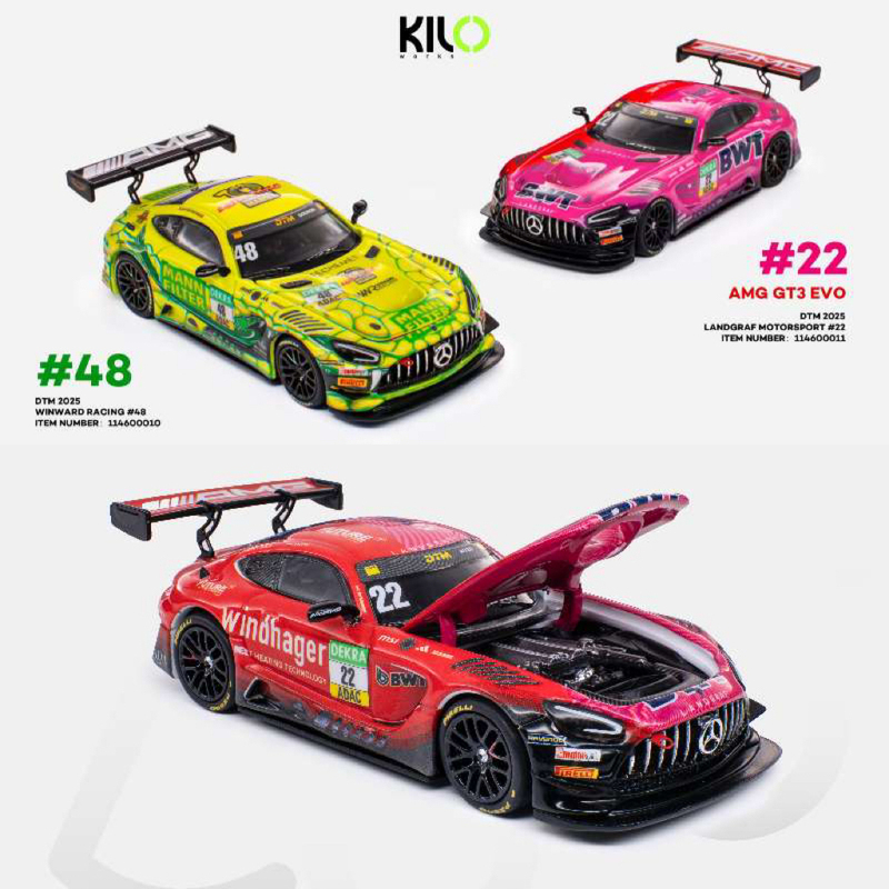 Kilo 1:64 Mercedes-Benz Amg Gt3 Evo Dtm German Touring Car Championship Alloy Car Model Collection Kilo 1:64 Mercedes-Benz Amg Gt3 Evo Dtm German Touring Car Championship Alloy Car Model Collection