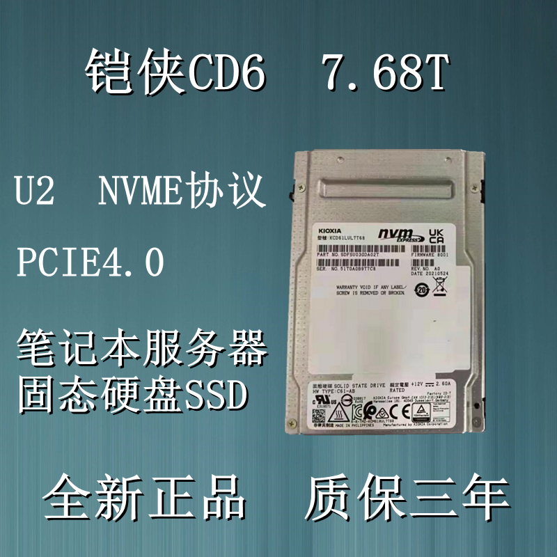 Kioxia CD6 7 68T u2 Enterprise SSD nvme SSD Server High Speed