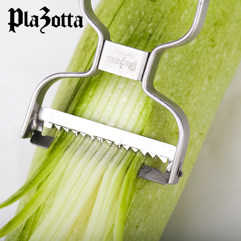 German plazotta all stainless steel grater household kitchen multi-function grater to cut potato shreds artifact