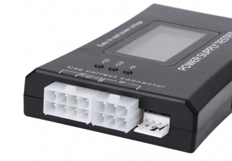 Power detection and maintenance tool LCD liquid crystal display computer host power tester