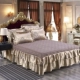 Bông bedspread giường váy một mảnh DN giường bông dày hơn phần ba mảnh không trượt nệm bảo vệ 1.51.8 mét - Váy Petti váy giường khách sạn