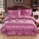 Bông giường bedspread váy một gia đình bốn phong cách châu Âu bông satin jacquard bông dày khăn trải giường cưới đặt mô hình được trang bị tấm - Váy Petti