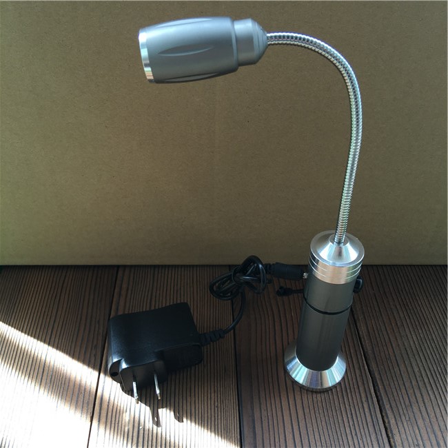 Charging 18650 flashlight small table lamp bending with strong magnet LED hose working light maintenance light intense light