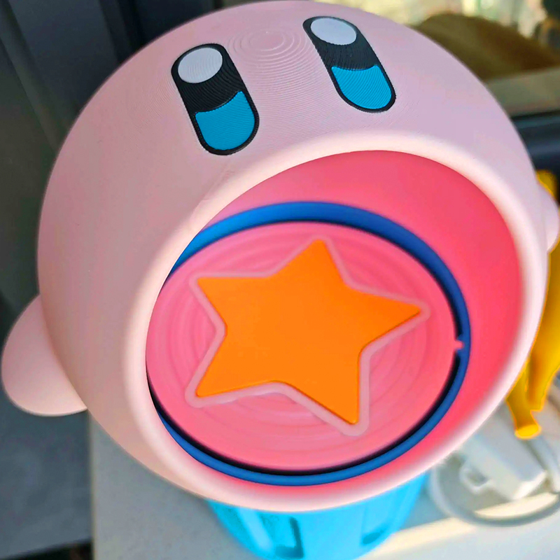 Star Kirby Desktop Trash Can Cute Cartoon Creative Desktop Storage