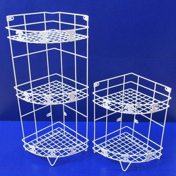 Plastic dipped wall rack for bathroom