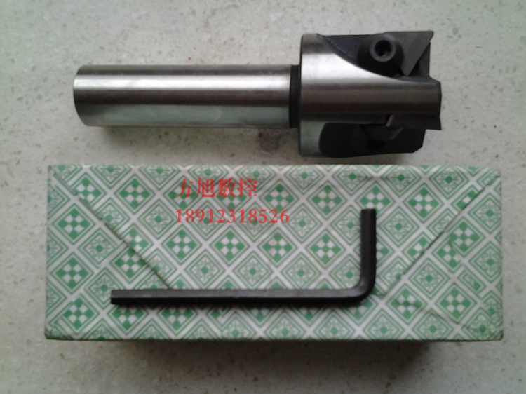 Upright milling cutter disc C20 straight shank cemented carbide indexable stand milling cutter fit triangular knife Phi 2 8-Phi 1 0 0