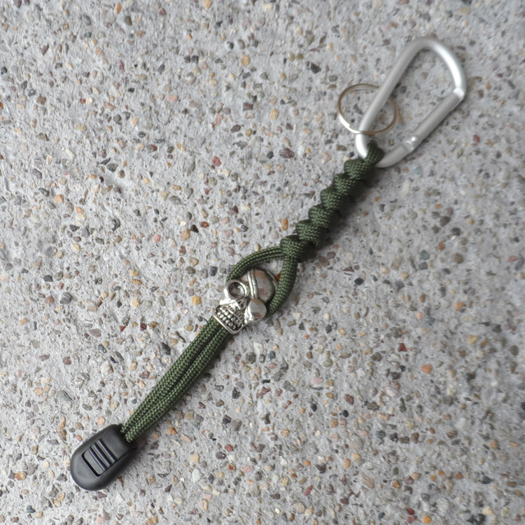 Outdoor Accessories Tool Fashion Men and Women Car Keychain Hand-woven Seven-Core Umbrella Rope Knife Handle Tail Pendant Hanging