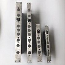 Round head square head anti-theft door lock body single live Double Live double open door hole boutique European style 3 tongue 5 tongue hole distance Universal