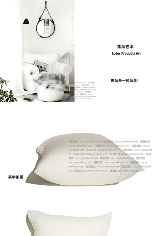 Lotus art PP cotton lõi gối lõi lõi gối mềm lõi gối vuông lõi lõi khâu chéo gối lõi Chăn gối văn phòng 3 in 1