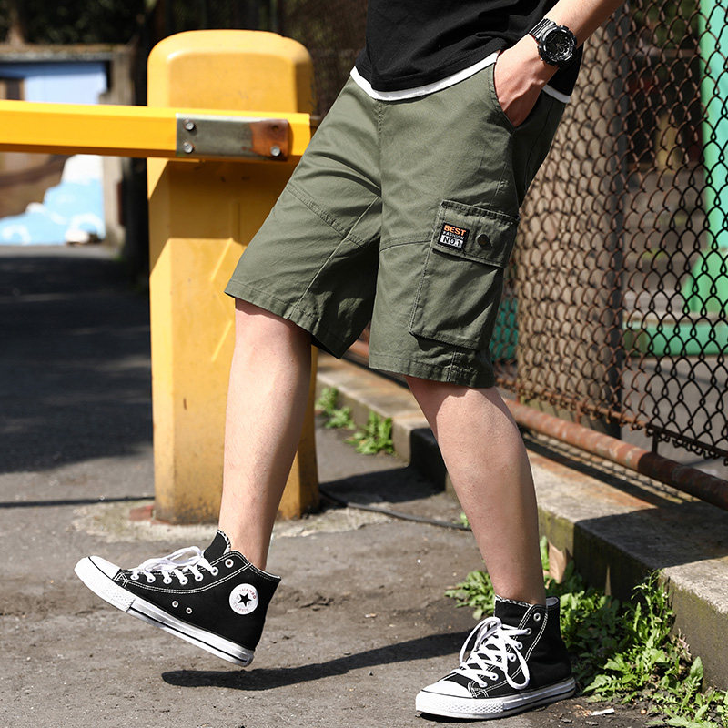 Shorts Men Pants Han Version Trendy Summer Tide Signs 70% loose slim fit 50% casual pants workwear pants