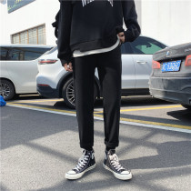 Yuppie handsome straight up with a pair of jeans Mens 100 ride Chains Chains Korean version Trend Spring Fall student casual long pants