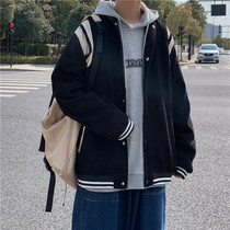 Fall winter coat men's tide ins ruffian handsome tide flow Korean casual loose spring and autumn Joker corduroy jacket baseball suit