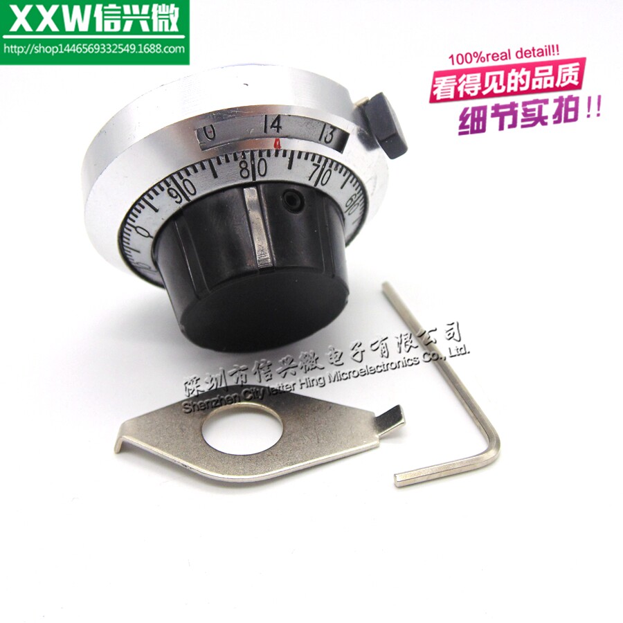 3590S MULTI-TURN POTENTIOMETER KNOB MATCHING precision SCALE knob dial B2 Outer DIAMETER 46MM