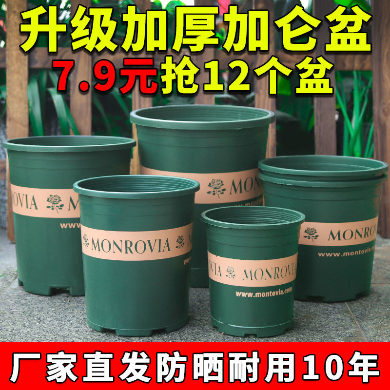 Triangle May Special Flower Pot Plastic Large Special Offer Old-style Light Ride Four Seasons General with Pallet Size