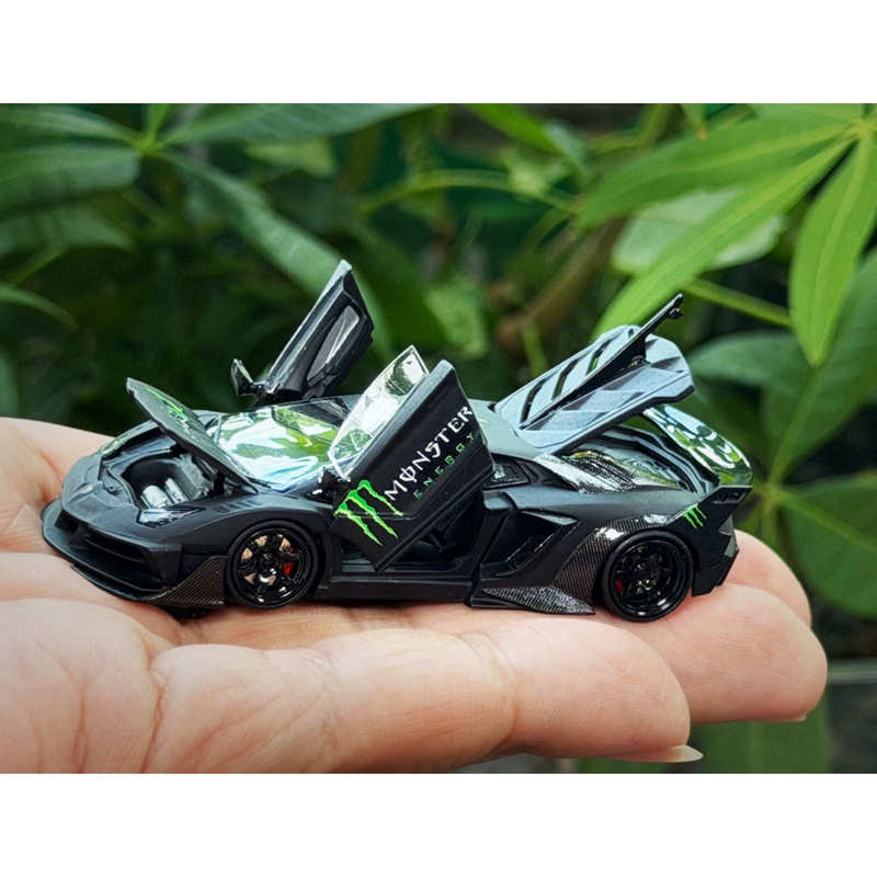 Pre-Pgm Lp700 Gt Evo Black Ghost Claw 1:64 Alloy Car Model Simulation Ornament Collectible Limited Edition