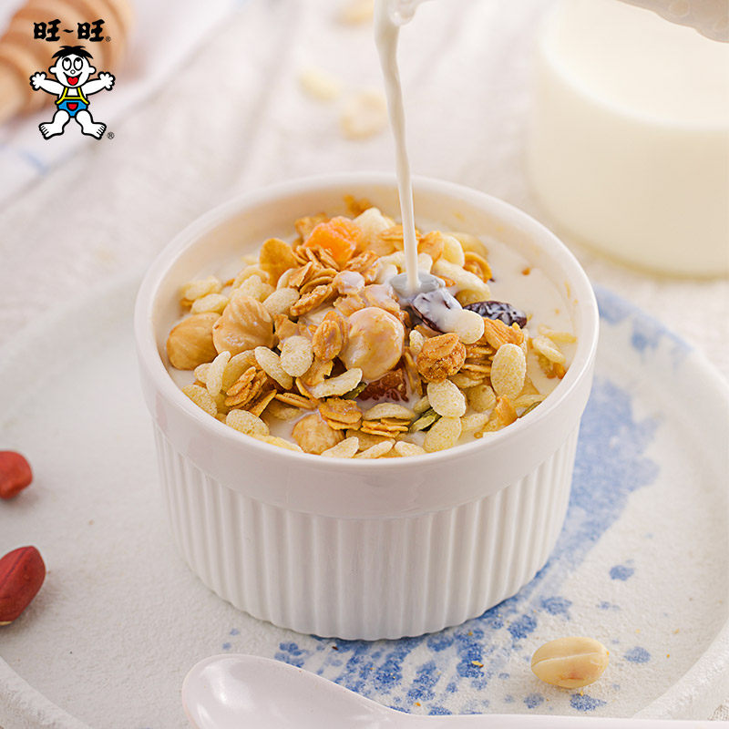 旺旺 果知 每日坚果果干谷物脆 30g*10包 聚划算双重优惠折后￥26.9包邮 2味可选