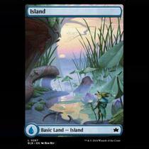 Magic: The Gathering: Banlonluo BLB Island Large Painting Basic Land Four Seasons Land Spring Summer Autumn and Winter Iron