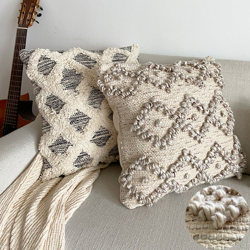 Moroccan imports by hand woven with pillow cover flow Subeige retro living room sofa cushions Bohemian leaning on pillows