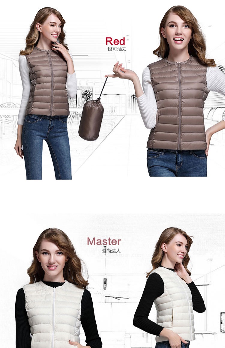 Không có cổ áo mới xuống vest nữ mùa thu đông ngắn thon gọn phiên bản Hàn Quốc mặc áo khoác vest 2018 áo khoác dạ nữ ngắn