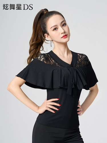 Современные танцевальные топы для женщин бальные танцевальные костюмы сексуальная кружевная латино -танце