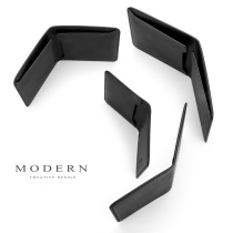 Germany MODERN wallet mens short leather personality youth creative cowhide multi-functional mens wallet wallet thin