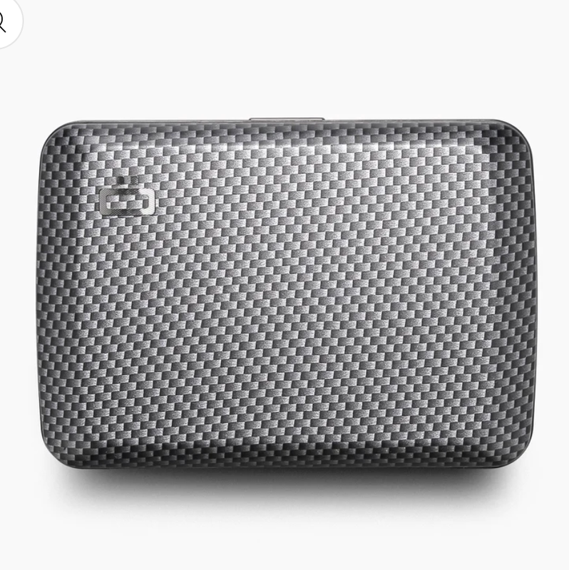 Ogon European Clip French Imported Rfid Aviation Aluminum Card Holder Wallet Metal V2 Waterproof Carbon Fiber Pattern