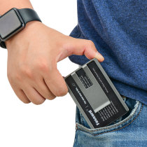 Germany faseard mens wallet card bag Carbon fiber resin metal color card clip Multi-function wallet creative gift