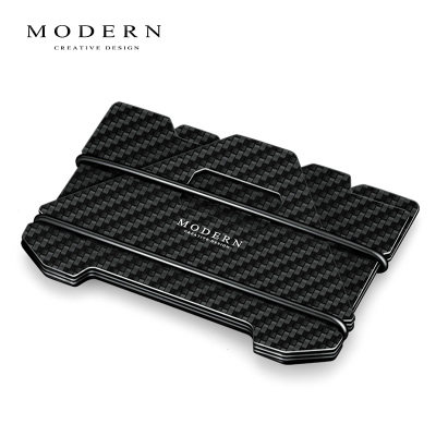 German Metal Wallet Ultra Slim Multifunction Wallet Man Short THEFT PROOF LARGE CAPACITY DRIVER'S LICENSE CARBON FIBER KBAG-TAOBAO