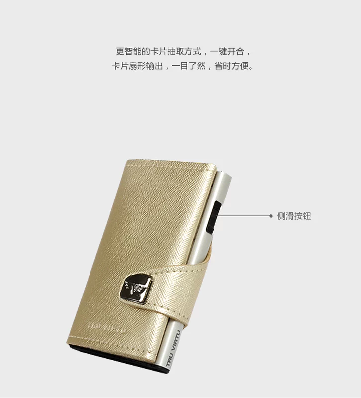 Thẻ cánh Đức nhập khẩu ví thẻ hộp chống RF chống trộm nam nữ thời trang thẻ tín dụng thẻ tín dụng ví cầm tay