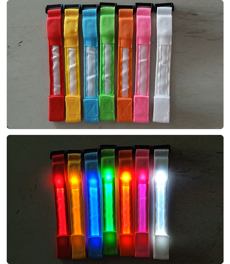 Vòng đeo tay phát sáng huỳnh quang vòng đeo tay thể thao nam và nữ LED nhấp nháy ánh sáng vòng đeo tay đêm chạy tiệc hoạt động buổi hòa nhạc - Vòng đeo tay Cuff vòng tay tỳ hưu