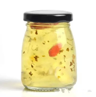 Special 100ml tinplate cover glass pudding bottle bird's nest bottle yogurt bottle jelly cup milk cup wire mouth leak-proof