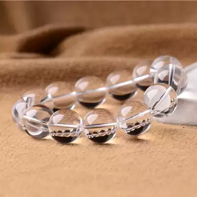 Natural white crystal bracelet men's and women's East China Sea natural crystal bracelet student single circle bracelet gift