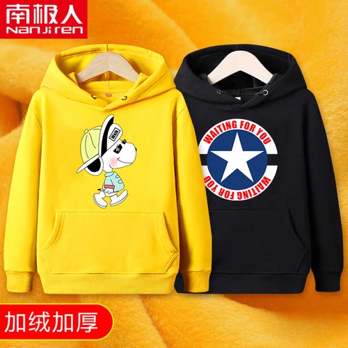 Демисезонная утепленная толстовка для мальчиков, детский утепленный спортивный костюм, в западном стиле, 2020, подходит для подростков