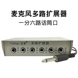Multi-channel microphone expander one-hole porous microphone