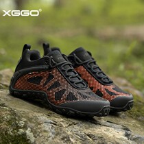 XGGO summer river tracing shoes for women outdoor breathable and lightweight hiking shoes shock-absorbing high-speed interference water shoes non-slip hiking shoes for men