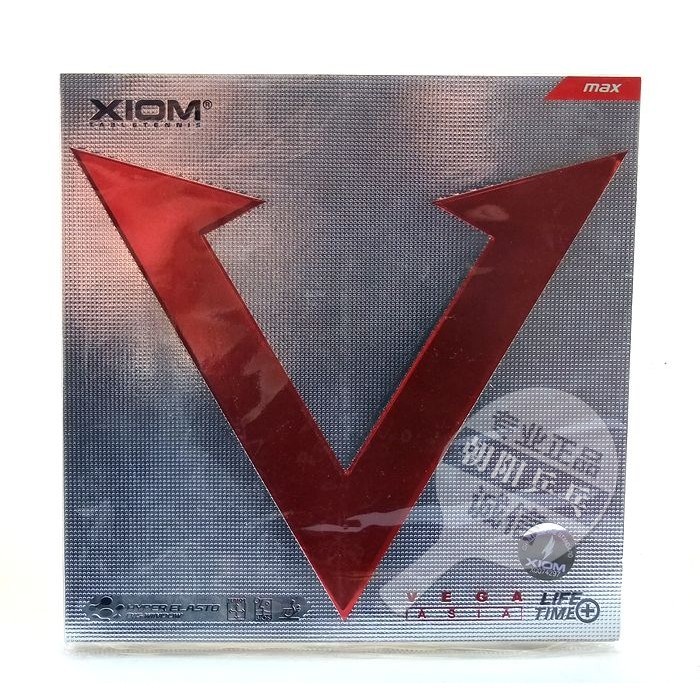 XIOM Pride Table Tennis Rubber VEGA Speed ​​Type Rubber Red V Carbon Black Sponge