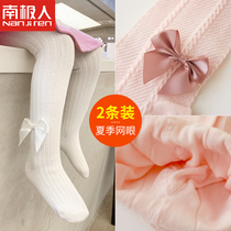 Girls leggings baby baby socks summer thin children pantyhose spring and summer children big pp socks pants mesh