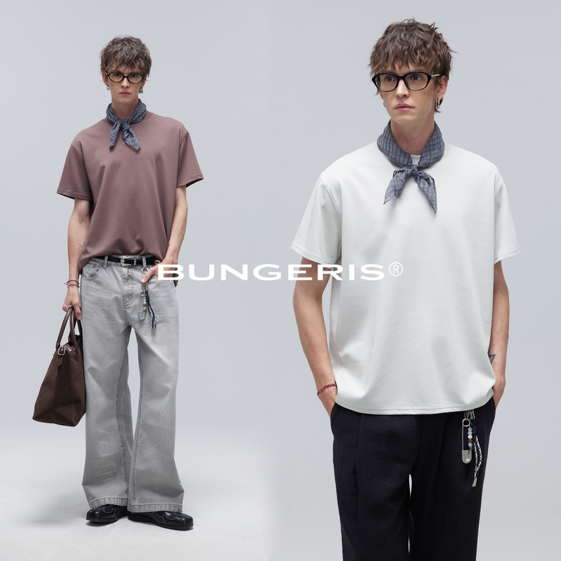 Bungeris "Skin-Friendly and Soft" 60-Count Imported Lenzing Modal Air Layer Base Layer Round Neck Short-Sleeve T-Shirt Bungeris "Skin-Friendly and Soft" 60-Count Imported Lenzing Modal Air Layer Base Layer Round Neck Short-Sleeve T-Shirt