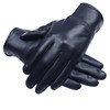 Genuine Leather Gloves for Men and Women, Winter Fleece-Lined, Thickened, Warm Sheepskin Gloves for Cycling, Driving, and Motorcycling, Thin Style