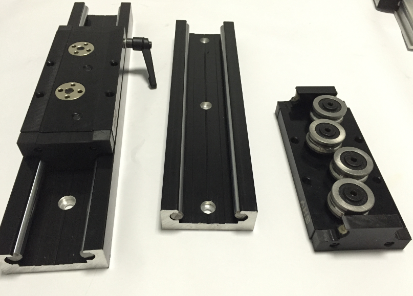 60MM WIDE LOCK RAIL slider HIGH speed linear guide double axis inner clip slide with handle slider
