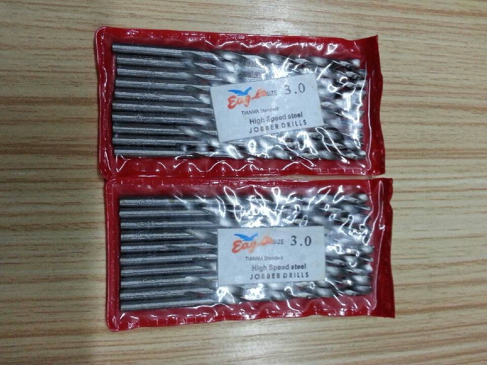 Eagle brand white steel straight handle twist drill bit high speed network HSS drill bit 2 7 2 8 2 9 3 0-5 0mm