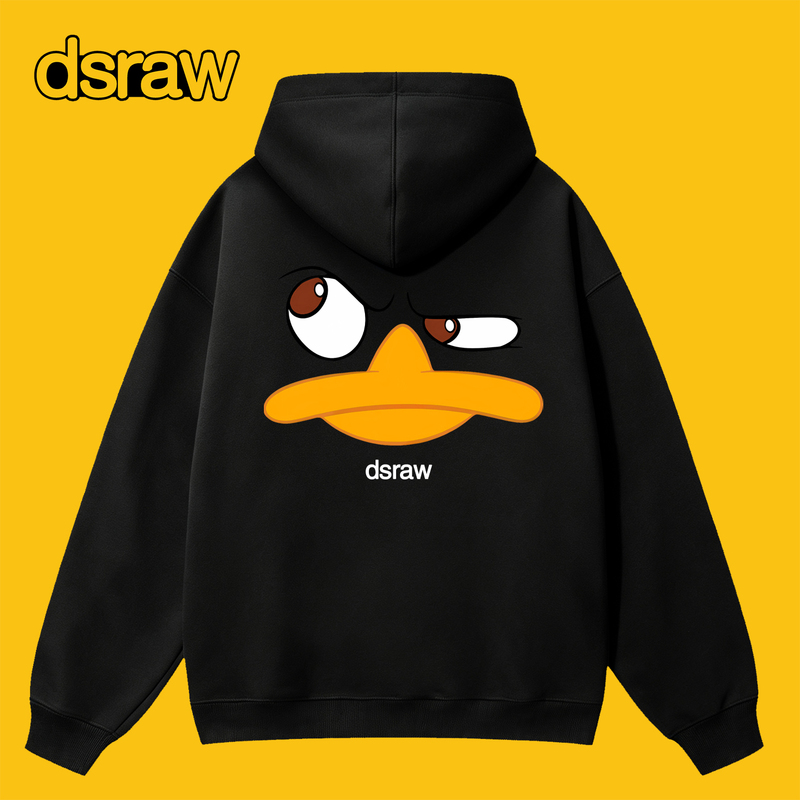 【Outlet Sale】Dsraw Official Collaboration | Autumn and Winter Hooded Loose Sweatshirt for Men and Women, American Style Handsome Jacket