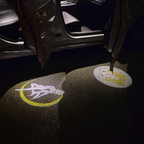 Car door welcome light creative cartoon door opening sensor wireless high-definition projection lighting floor lamp decoration supplies modification